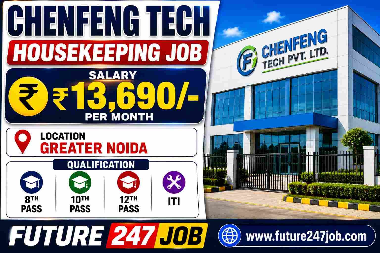 Housekeeping Job Vacancy 2026 | Greater Noida Chenfeng Tech Recruitment