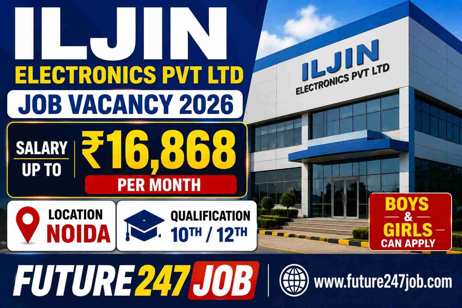 ILJIN Company Job Vacancy 2026 | Noida Sector 85 Recruitment