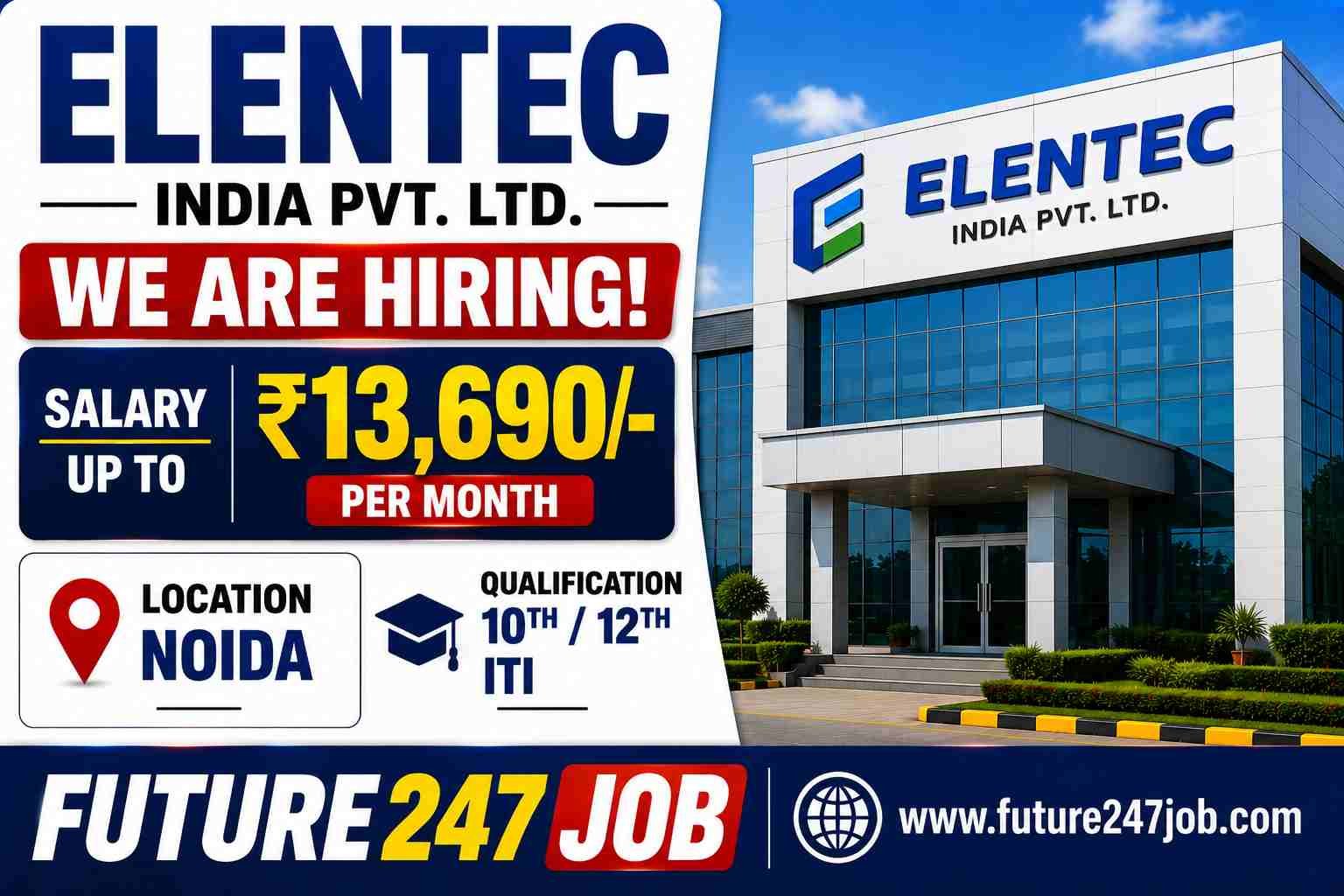 Elentec Company Job Vacancy 2026 | Noida Sector 80 Recruitment