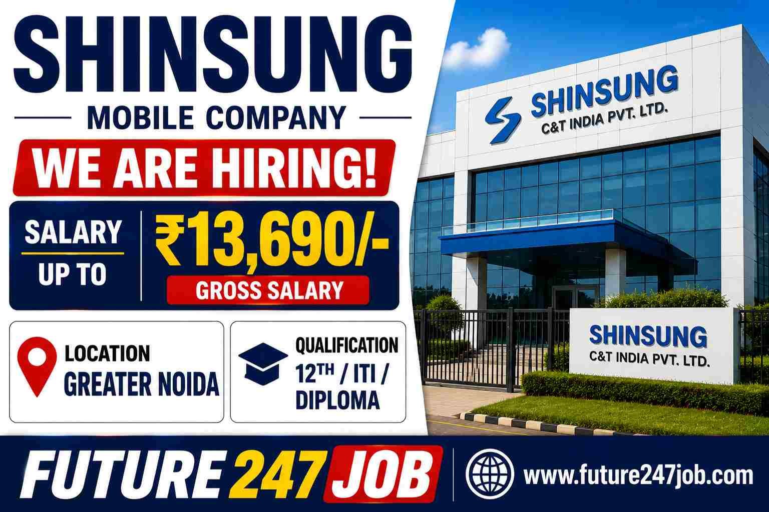 Shinsung Mobile Company Job Vacancy 2026 | Greater Noida Kasna Recruitment